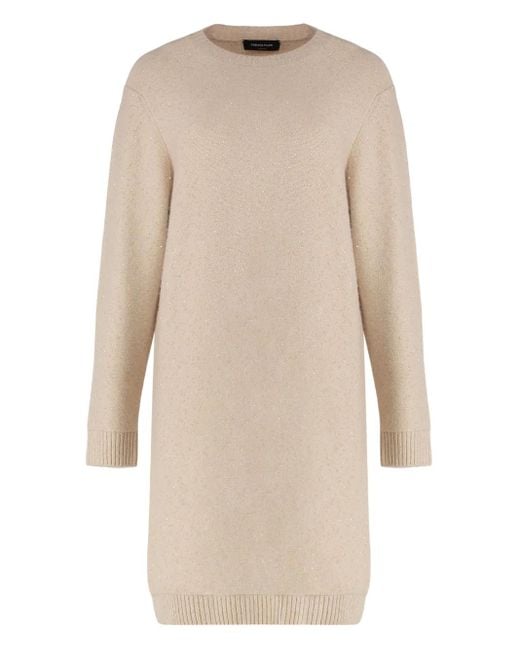 Robe Courte À Effet Métallisé Fabiana Filippi en coloris Natural