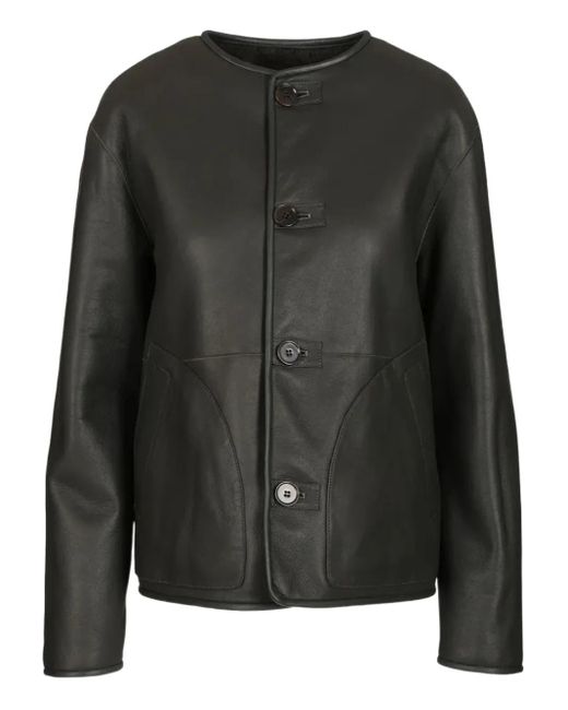 Giacca Con Bottoni di Arma in Black