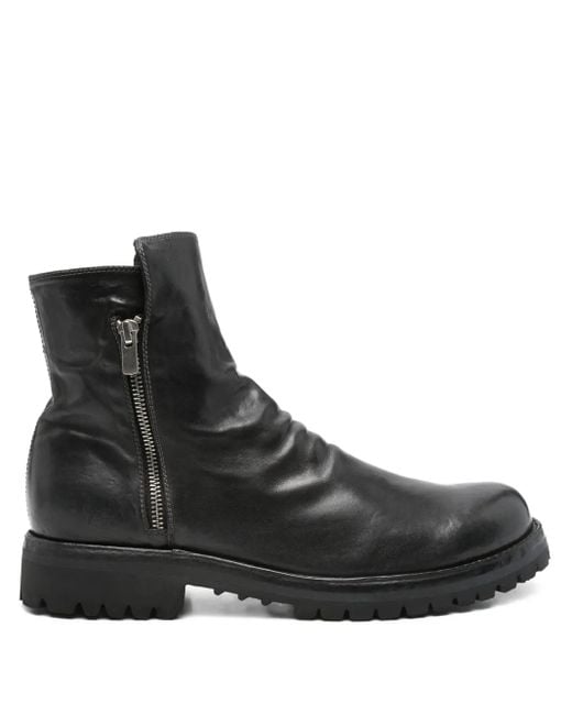 メンズ Officine Creative Ikonic 004 レザーブーツ Black