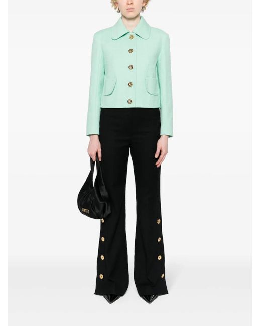 Patou Black Tweed Pants