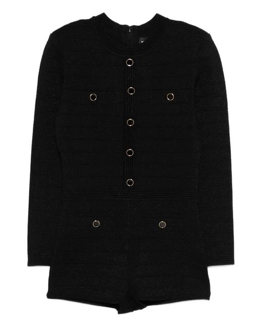retroféte Black Tesni Romper