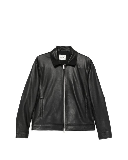 Arma Wani Leren Jack in het Black voor heren