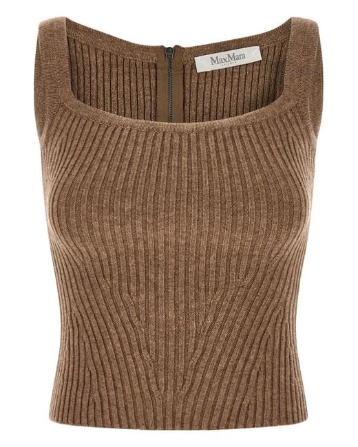 Max Mara Brown Aretusa1234 Tops
