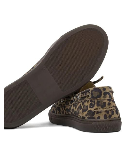 COPENHAGEN Brown Leopard-Print Loafers