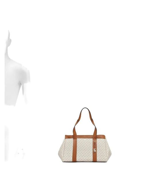 MICHAEL Michael Kors White Monogram Tote Bag