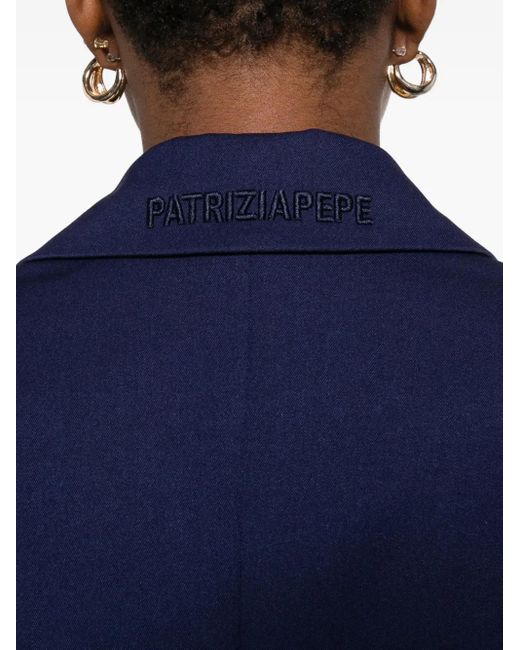 Patrizia Pepe Blue Button Blazer