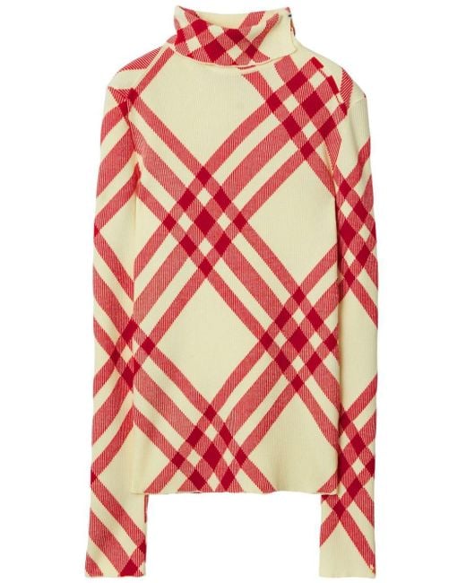 Burberry Vintage Check Trui in het Red