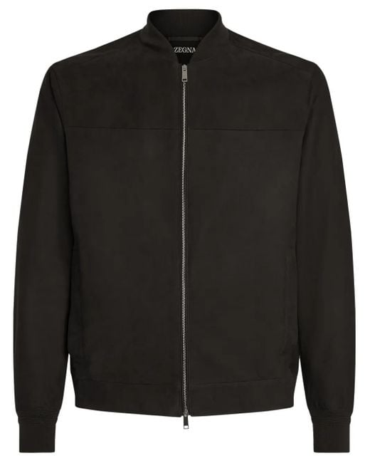 Zegna Black Secondskin Bomber Jacket for men