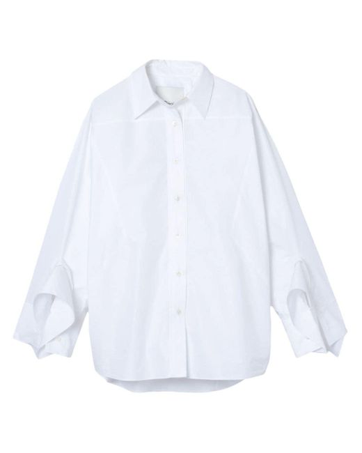 Camisa con puños drapeados 3.1 Phillip Lim de color White