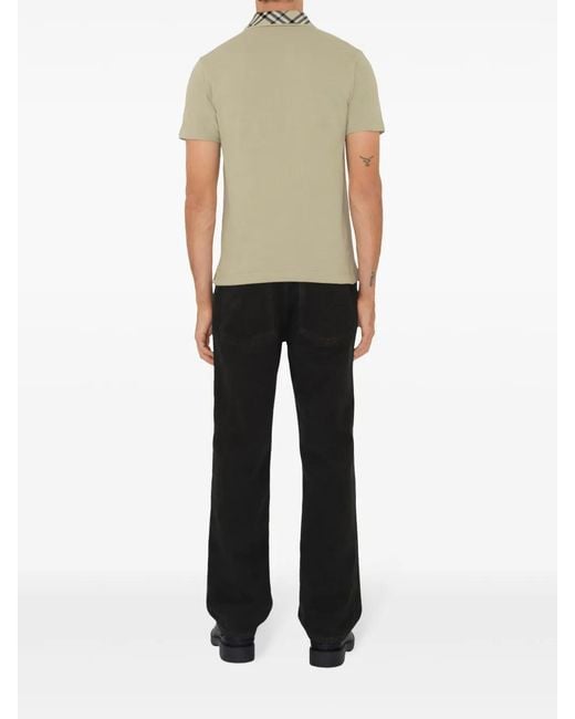 Burberry Natural Cotton Polo Shirt for men