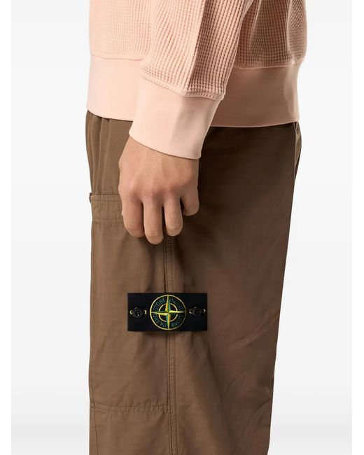 Stone Island White Pantalone Loose for men