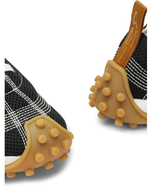AMI Black Mesh-Knit Sneakers