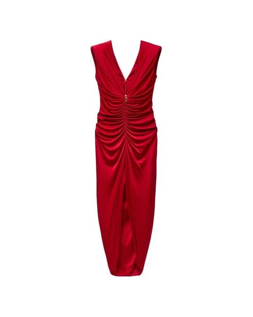 Versace Red Viscose-Jersey Gown