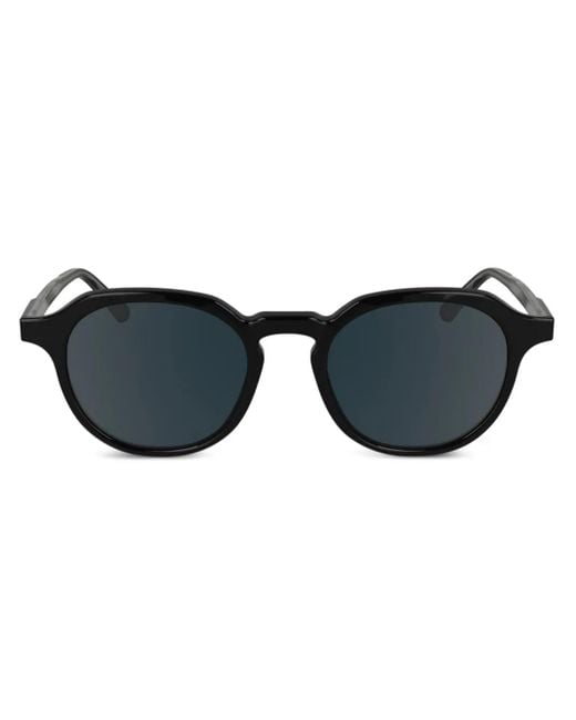 Calvin Klein Black Pantos-Frame Sunglasses