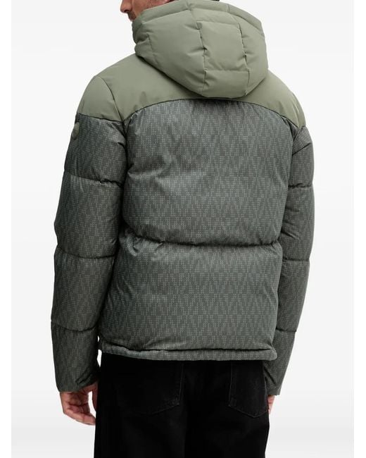 Colmar Gray Hooded Patterned Jacket for men