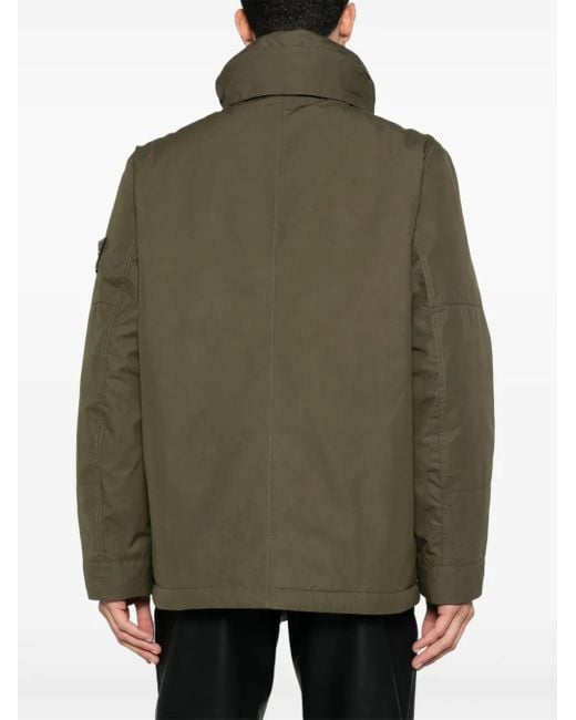 Stone Island Green Ghost Coat for men