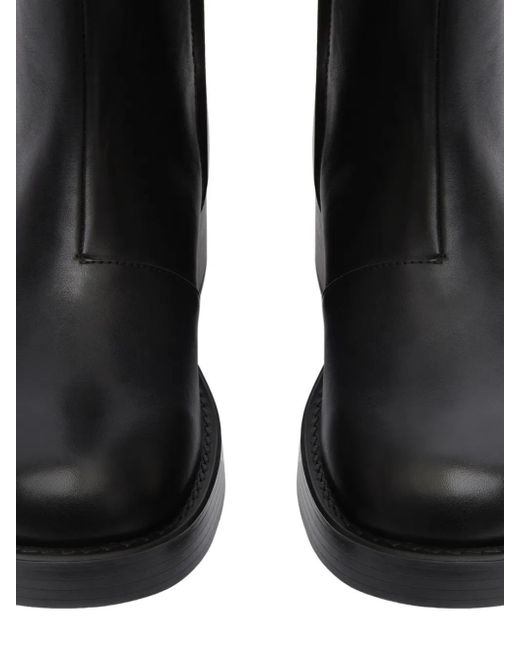 Courreges Black Rider Leather Boots for men