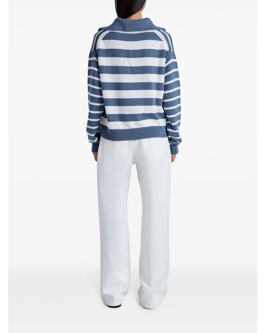 Proenza Schouler Blue Murphy Sriped Sweater
