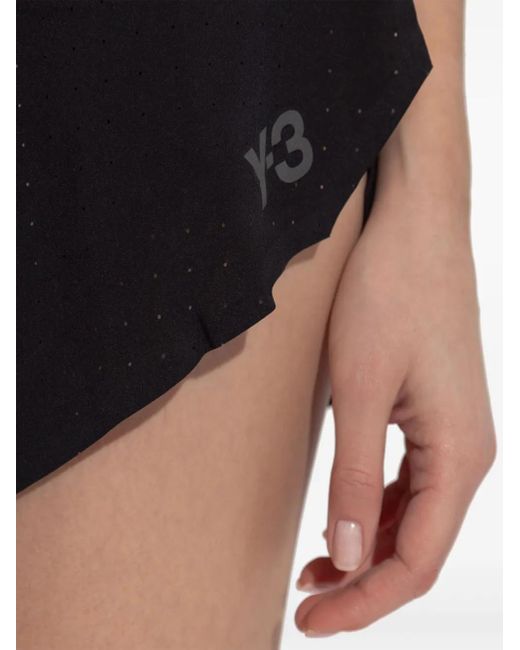 Y-3 Black Logo-Detail Running Shorts