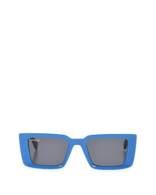 Off-White c/o Virgil Abloh Blue Savannah Square-Frame Sunglasses