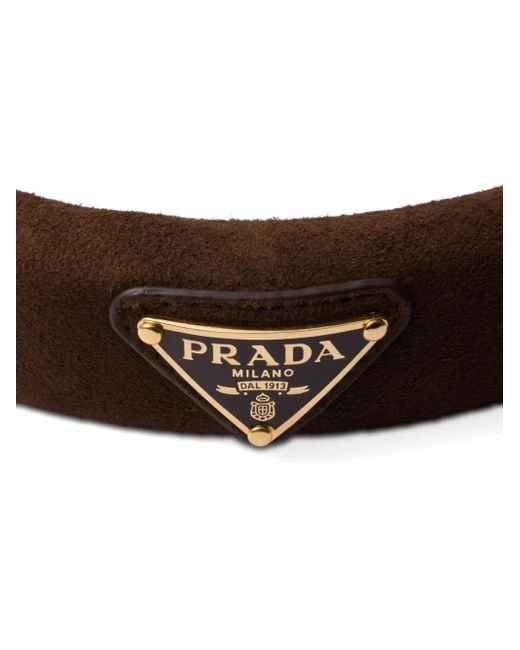 Prada Black Suede Headband