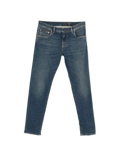 Dolce & Gabbana Blue Five-Pocket Jeans for men