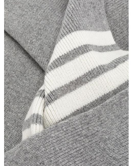 Thom Browne Gray Scarfs for men