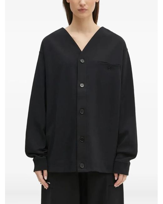 Giacca-Camicia Dna Con Scollo A V di PANGAIA in Black