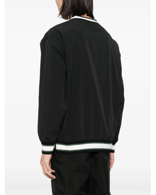 SPORT b. by agnès b. Black V-Neck Pullover for men