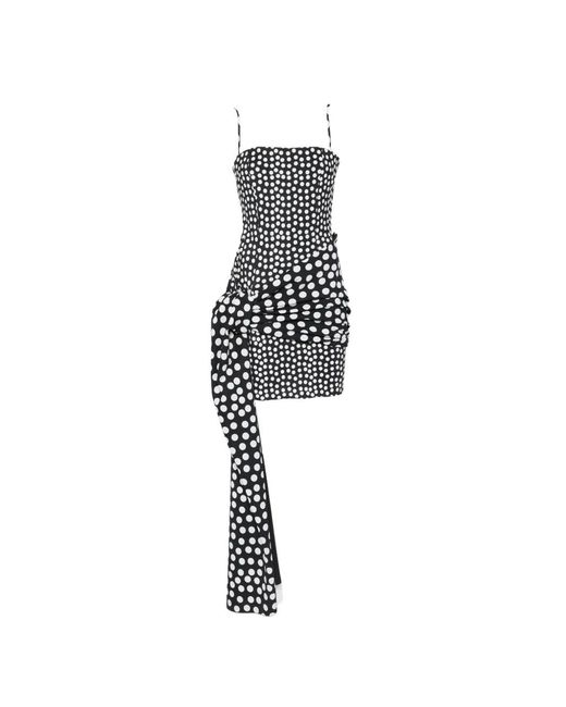 La Petite Robe Di Chiara Boni White Gaja Polka-Dot Mini Dress