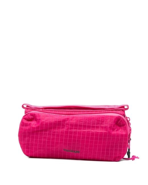 Topologie Pink Medium Logo-Detail Water Bottle Holder