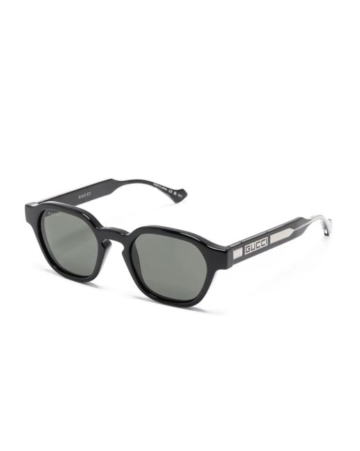 Gucci Gray Square-Frame Sunglasses for men