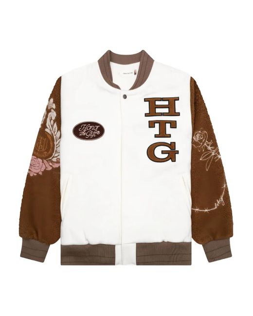 Veste Bomber À Broderies Honor The Gift pour homme en coloris White