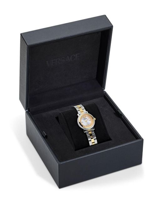 Versace Greca Flourish Petite Horloge 28 Mm in het Metallic