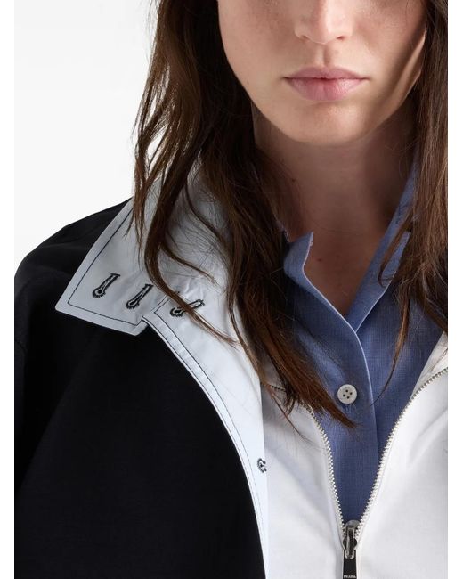 Prada Blue Bleu Cotton Camicia