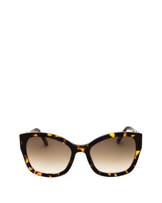 Marc Jacobs Black Tortoiseshell-Effect Cat-Eye Sunglasses