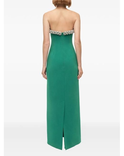 Jonathan Simkhai Green Riona Bustier Gown
