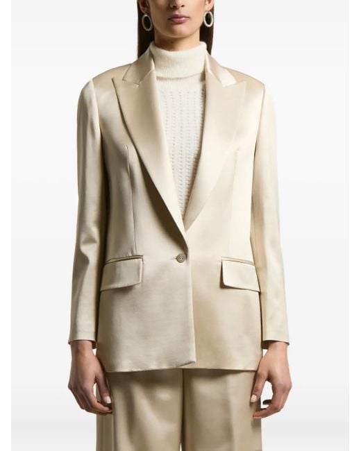 Peserico Natural Single-Breasted Blazer
