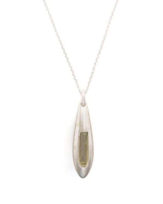 Parts Of 4 Chrysalis Pendant Necklace in Silver (White) Lyst