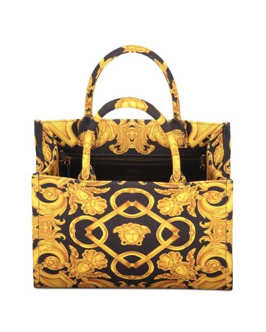 Bolso shopper Medusa Barocco Versace de color Metallic