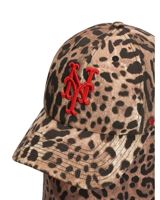 Dolce & Gabbana White X '47 New York Mets Leo-Print Balaclava