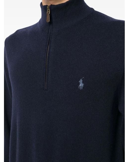 Polo Ralph Lauren Blue Logo-Embroidered Polo Shirt for men