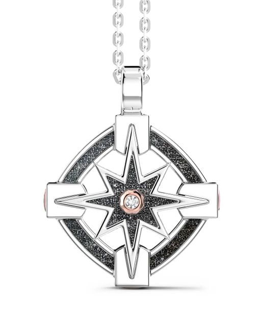 Zancan Wind Halsketting Met Hanger in het Metallic voor heren