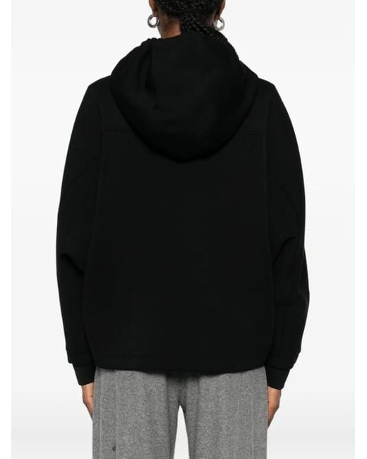 Emporio Armani Black Hooded Zip Jacket