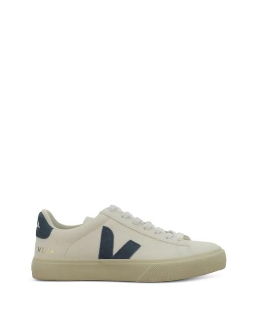 Veja White Campo Low-Top Leather Sneakers
