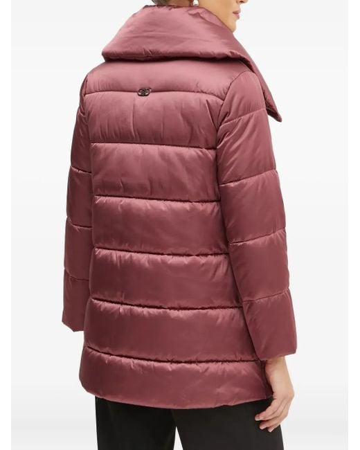 Liu Jo Red High-Neck Puffer Jacket