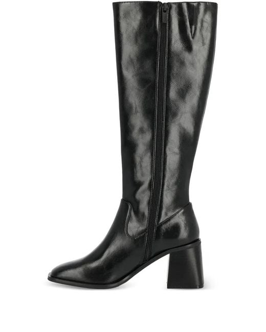 Mexx Black 70Mm Maya Block-Heel Knee-High Boots