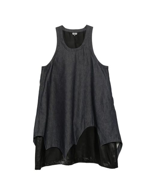 COMME DES GARÇON BLACK Black Asymmetric Layered Dress