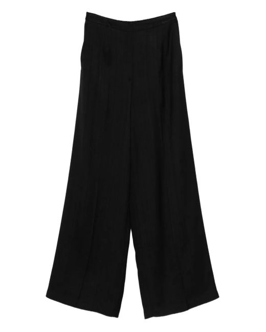 Forte Forte Broek Met Krijtstreep in het Black