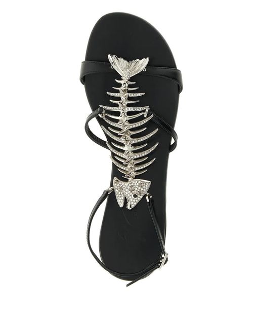 Giuseppe Zanotti Black 'Slim' Sandals